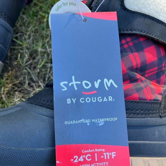Cougar Waterproof Lace-up Boots w/Fleece Lining - Creek NWT - Picture 7 of 10